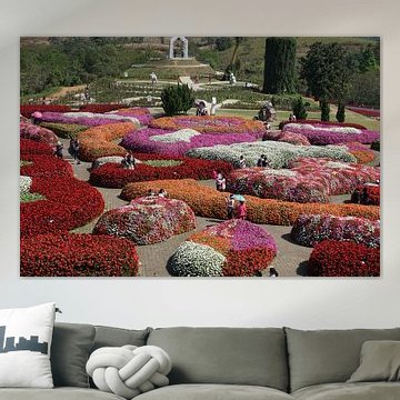 bloemen en planten show tuin