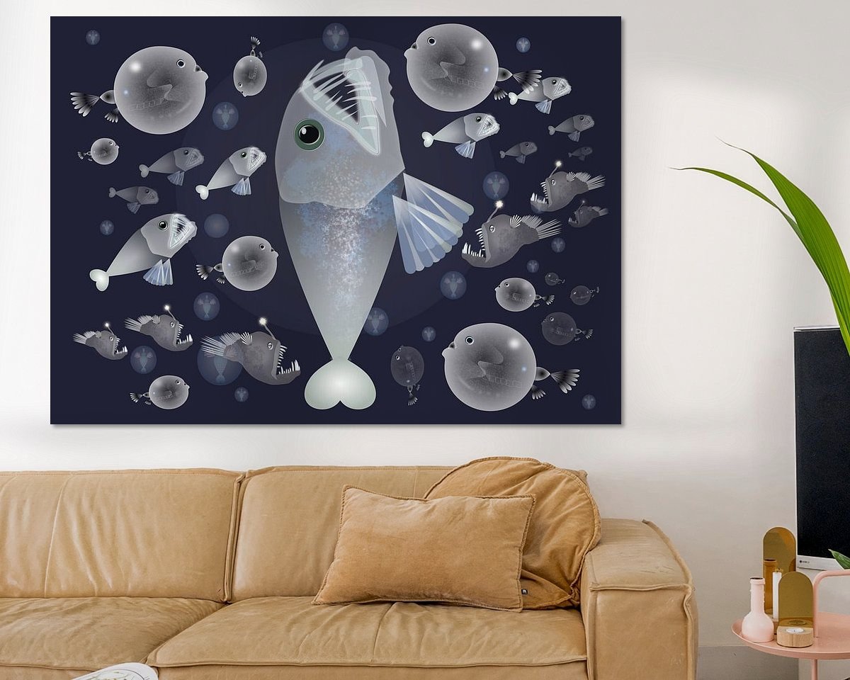Example of the artwork in a room