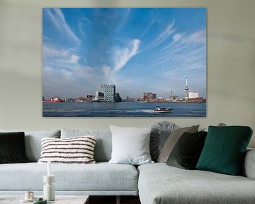 haven skyline van Rotterdam van Pieter van Roijen