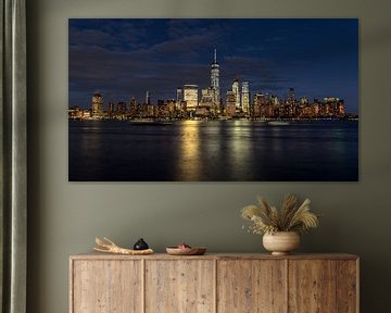 New York City skyline at night