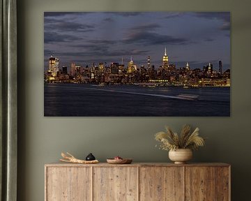 New York City skyline at night