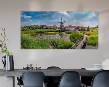 The Kilsdonk windmill, a water- and wind powered mill, Heeswijk Dinther, Noord-Brabant, , Netherland