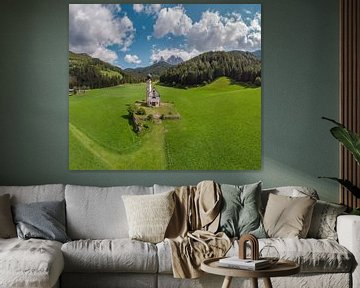 Kirche St. Johann in Ranui, Villnoss Tal, Sankt Magdalena, Südtirol - Alto Adige, Italië