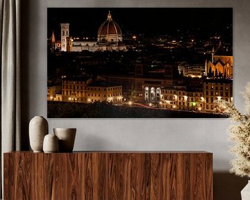 Florence - Duomo by night by Jan-Willem Kokhuis