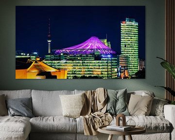 Berlin – Sony Center Skyline van Alexander Voss