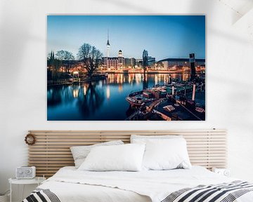Berlin – Spree River Panorama van Alexander Voss