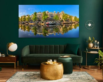 Keizersgracht reflectie panorama by Dennis van de Water