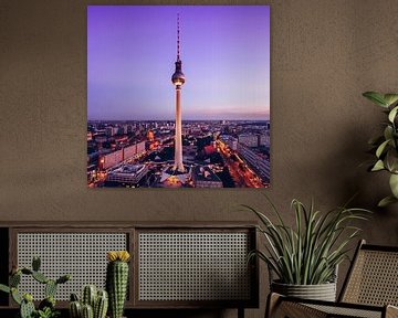 Berlin – Skyline / TV Tower van Alexander Voss