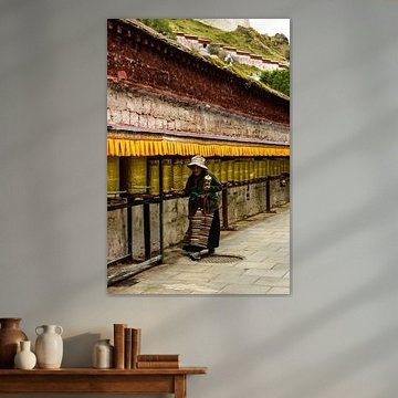 Traditional Tibetan pilgrim