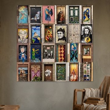 Kleurrijke Deuren van Funchal, Madeira van Carin du Burck