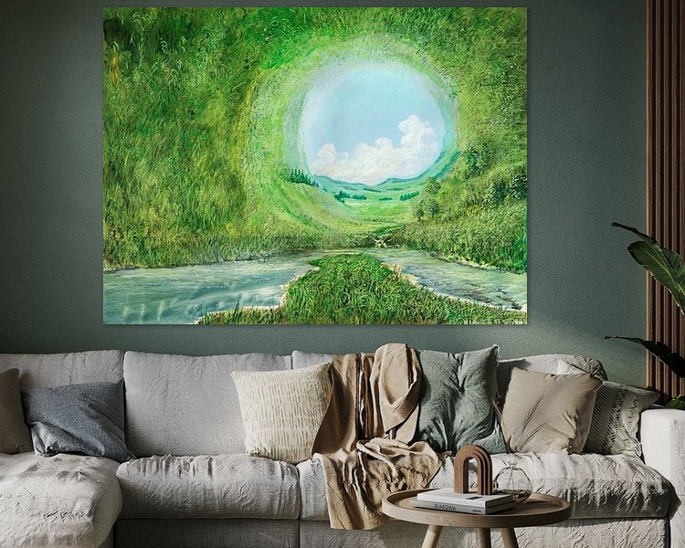 Example of the artwork in a room