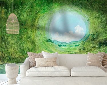 Example of the artwork in a room