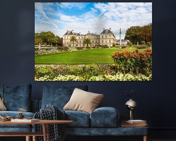 View to the park Jardin du Luxembourg in Paris, France van Rico Ködder