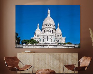 View to the basilica Sacre-Coeur in Paris, France