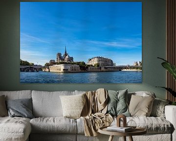 Blick auf die Kathedrale Notre-Dame in Paris, Frankreich von Rico Ködder