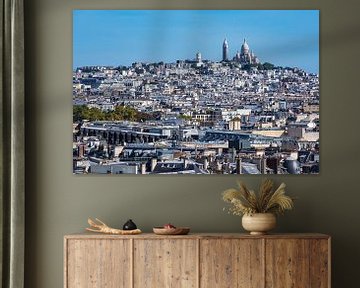 Blick auf die Basilika Sacre-Coeur in Paris, Frankreich von Rico Ködder