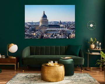 View to the Pantheon in Paris, France