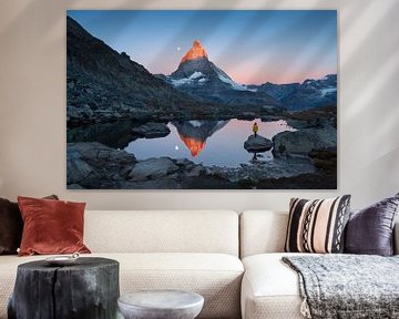 Riffelsee sunrise van Sander van der Werf