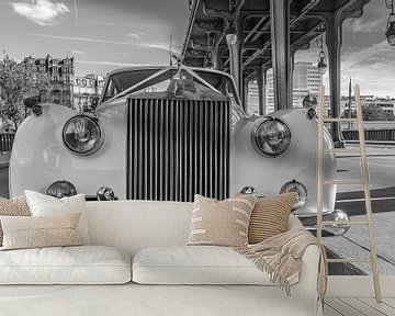 Rolls Royce in Parijs zwart wit van Patrick Löbler