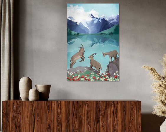 Example of the artwork in a room