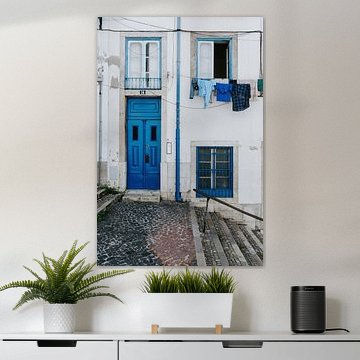 Blauw huis in Lissabon