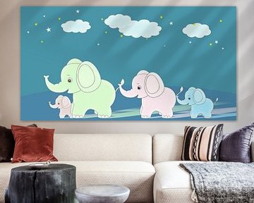 famille éléphant