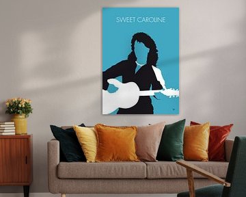 No145 MY NEIL DIAMOND Minimal Music poster by Chungkong Art