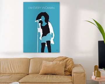 No155 MY CHAKA KHAN Minimal Music Poster von Chungkong Art