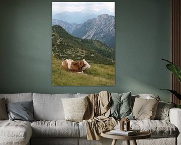 Rustende koe van Rinke Velds