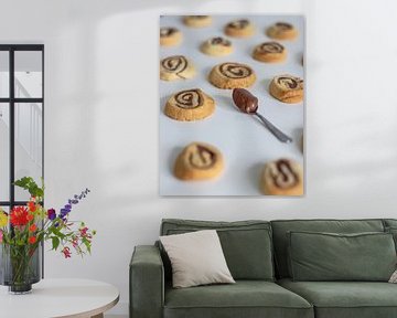 Chocolade swirl koekjes van Martijn Koevoets