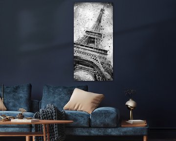 Monochrome Art EIFFEL TOWER by Melanie Viola