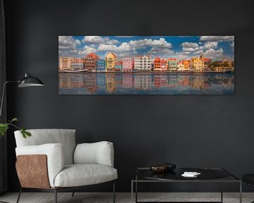 Willemstad Handelskade Panorama #2 by Edwin Mooijaart
