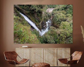 Ecuador: Pailón Diablo waterval (Baños) van Maarten Verhees