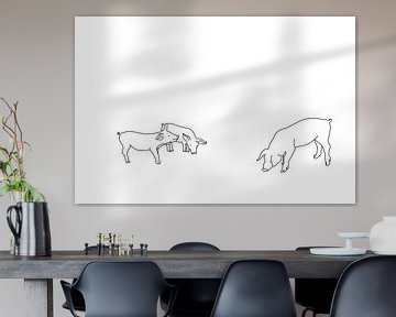 three piglets von MishMash van Heukelom