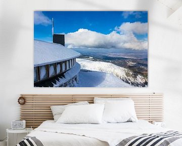 Winter with snow in the Giant Mountains, Czech Republic van Rico Ködder
