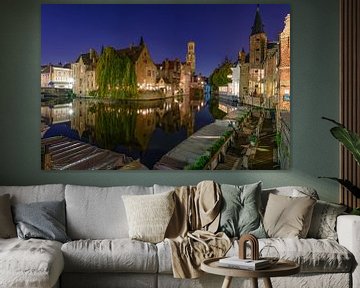 Het Bleu-huis 's nachts, Brugge