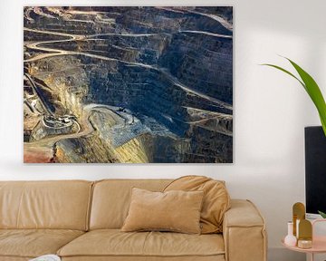 open pit at the Ray mine, Kearny, Pinal County, Arizona, USA by Marco van Middelkoop
