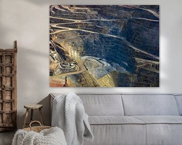 open groeve bij de Ray mijn, Kearny, Pinal County, Arizona, USA von Marco van Middelkoop