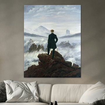 Der Wanderer über dem Nebelmeer, Caspar David Friedrich