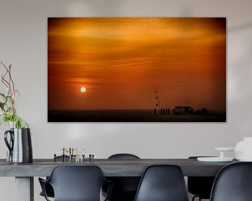 Sonnenuntergang auf Fanø van Dirk Bartschat