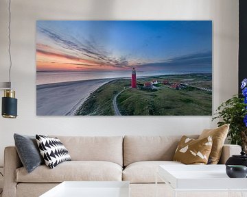 Leuchtturm Eierland Texel - kurz vor Sonnenaufgang von Texel360Fotografie Richard Heerschap