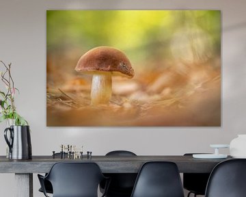 Autumn scene with mushroom by Gonnie van de Schans