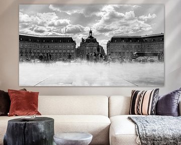 Place de la Bourse, Bordeaux (FR) in de mist van Marc Goldman