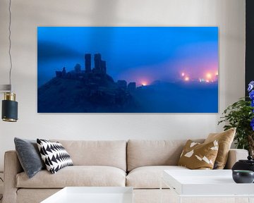 Fog around Corfe Castle by Ron Buist