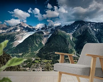 Mont Blanc and valley below by Jef Folkerts