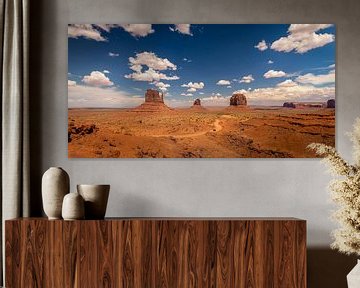 Monument Valley Panorama #2 van Edwin Mooijaart