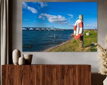 Eine Brücke zwischen Seeland und Moen in Dänemark von Rico Ködder