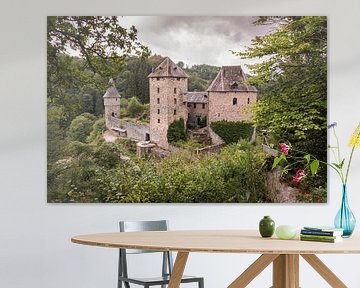 Castle Reinhardstein near Robertville village in Belgium. Belgian Ardennes region