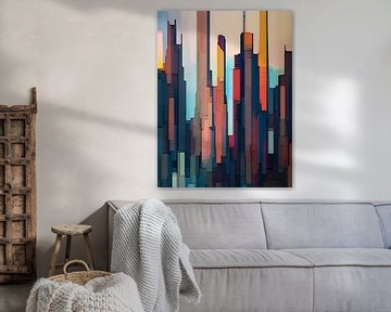 19. City-art, Abstract, skyscrapers, NY. by Alies werk