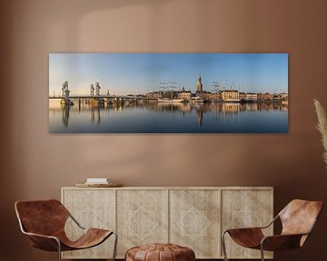Kampen skyline panorama #2 van Edwin Mooijaart